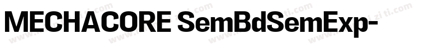 MECHACORE SemBdSemExp字体转换